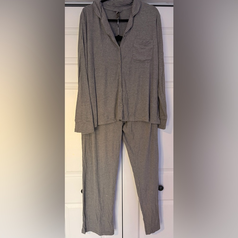 Skims Heather Gray Soft Lounge Sleep Set